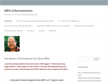 Tablet Screenshot of mpu-informationen.de